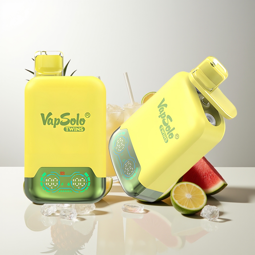 Vapsolo Twins 20000 Züge Ananas Kokosnuss & Wassermelone Eis Typ-C 40ml Doppeltank