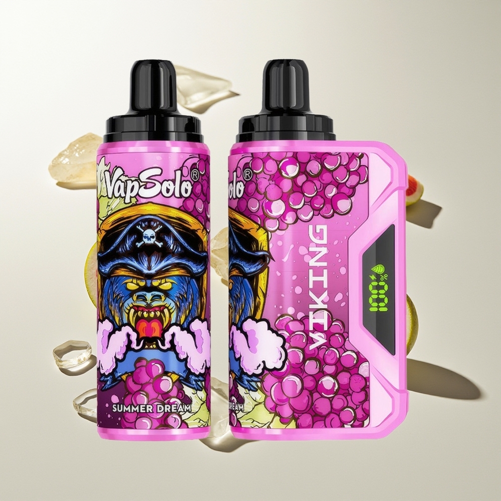 VapSolo VIKING 12000 Puffs Sommer Traum Typ-C LED 22ml 20/50mg