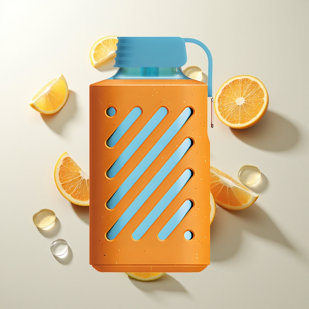 VOZOL GEAR 10000 10000 Züge Tangerine Mango Guava Multi-Funktions-Schnalle Mundstück-Schutz Vergrößerter Flüssigkeitsbehälter
