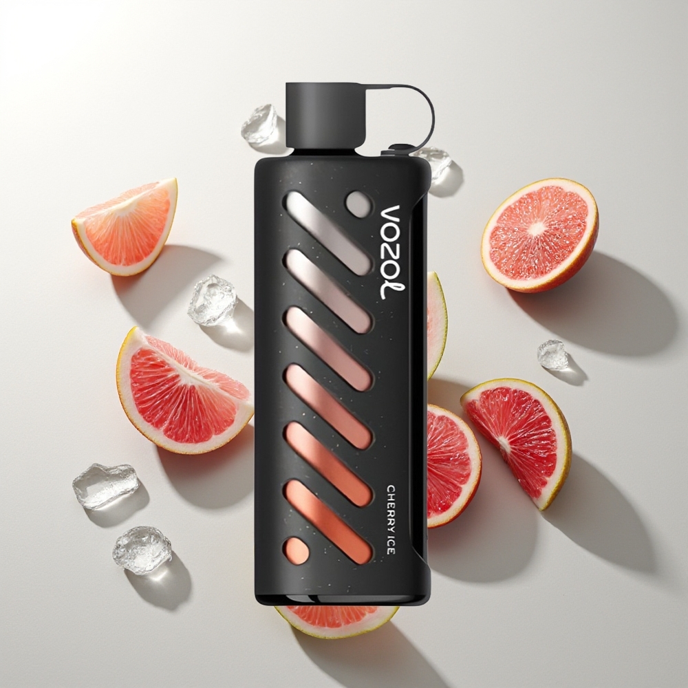 VOZOL Gear Shisha 25000 Hübe Kirsch-Eis Shisha Dual Mesh Dual Modes S.i.L.C Tech 1000mAh 5mg/ml