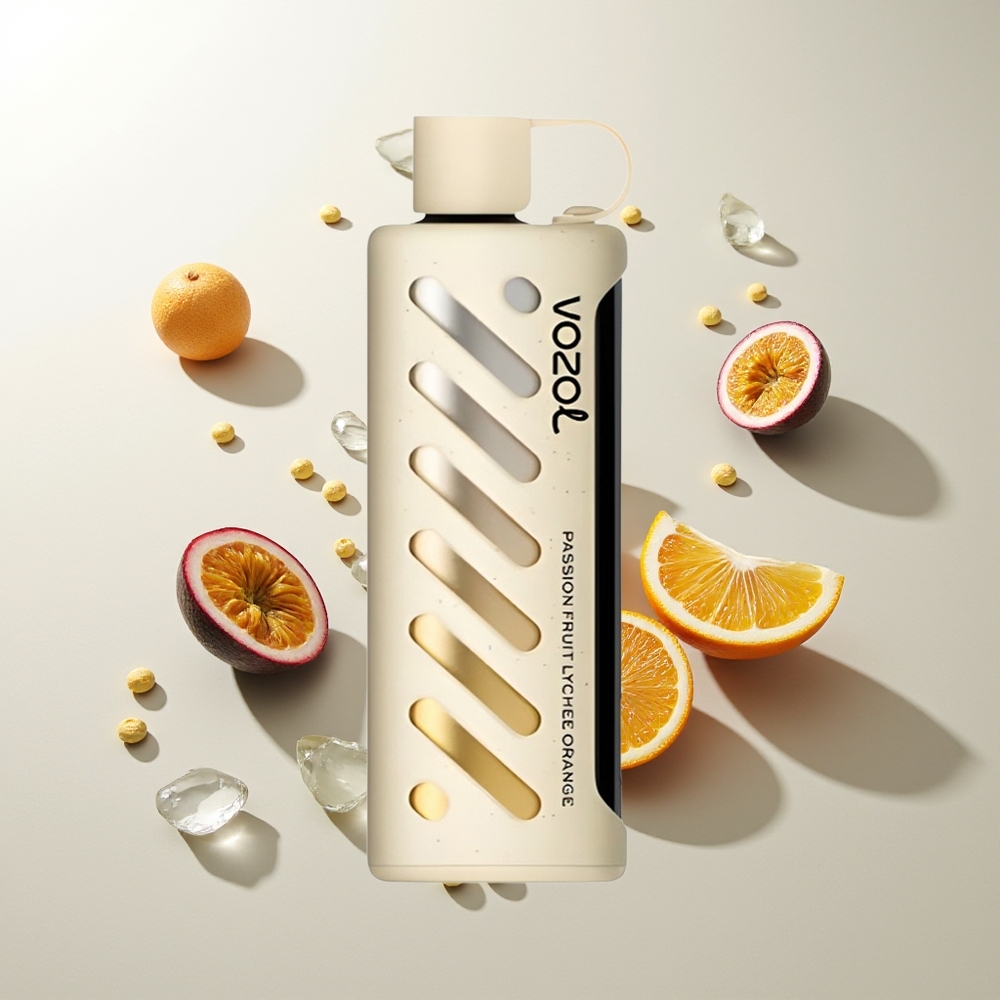 VOZOL Gear Shisha 25000 Puffs Passionsfrucht Litschi Orange S.i.L.C Tech Dual Mesh 1000mAh 5mg/ml