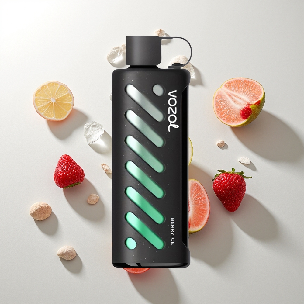 VOZOL Gear Shisha 25000 Züge Beere-Eis S.i.L.C Tech Dual Mesh 1000mAh 5mg/ml