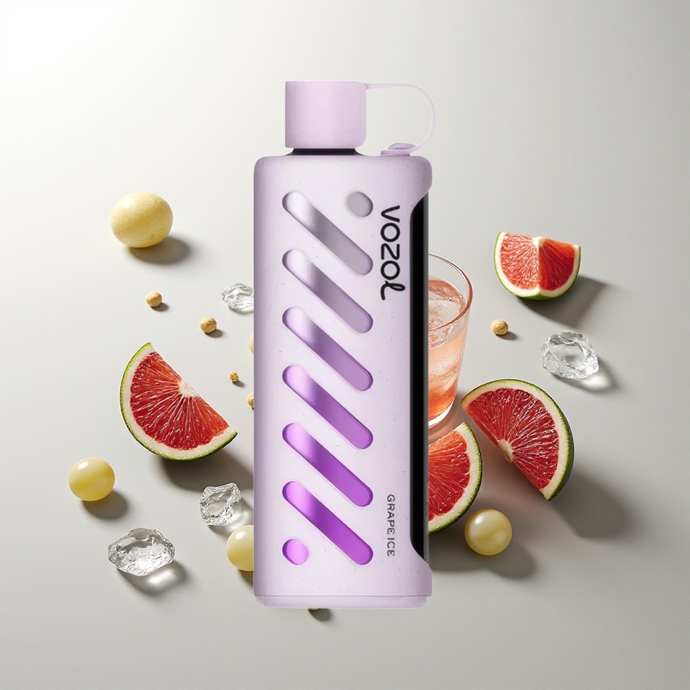 VOZOL Gear Shisha 25000 Züge Grape Ice Doppel-Mesh S.i.L.C Tech 1000mAh 5mg/ml
