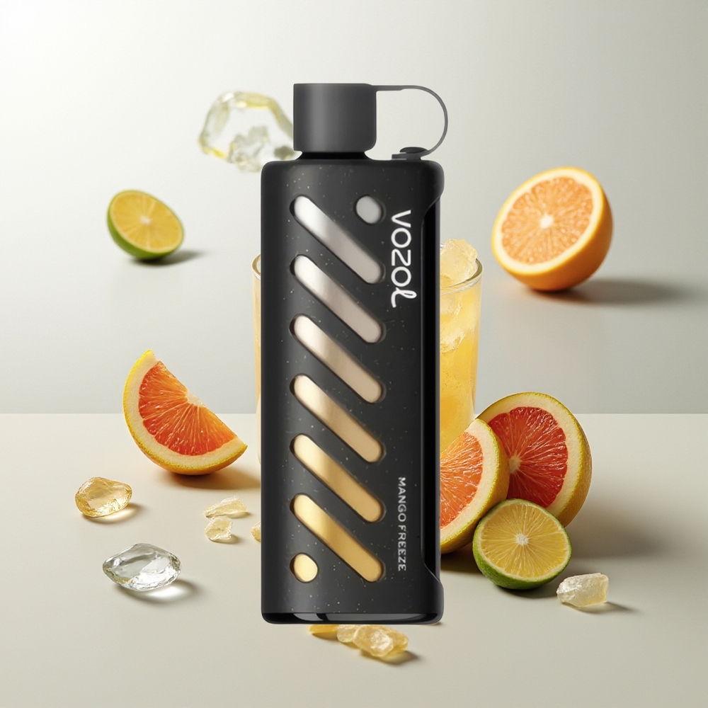 VOZOL Gear Shisha 25000 Züge Mango-Eis S.i.L.C Tech Dual Mesh 5mg/ml 1000mAh