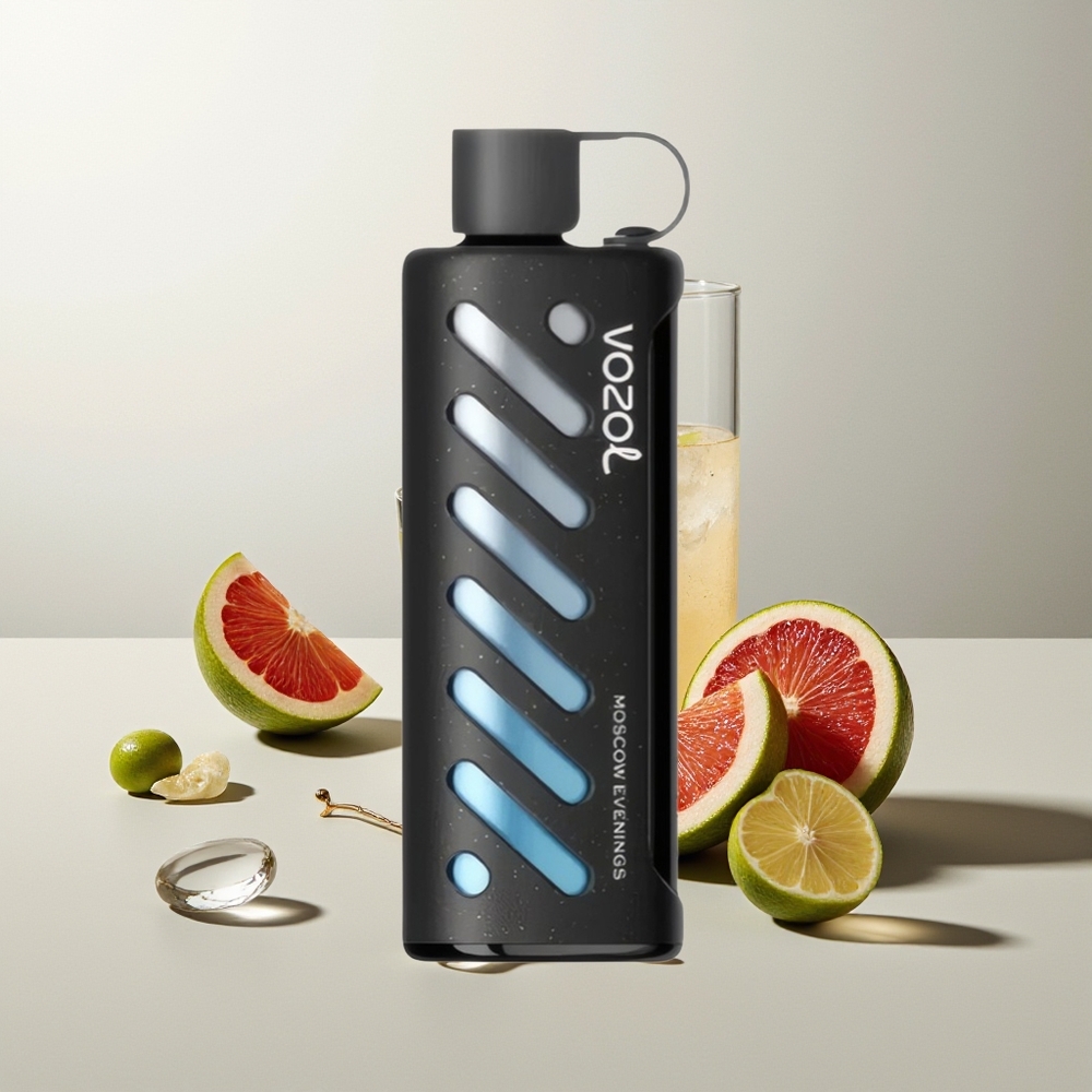 VOZOL Gear Shisha 25000 Züge Moskauer Abende 30 Geschmacksrichtungen S.i.L.C Tech Dual Mesh Dual Modes 1000mAh 5mg/ml