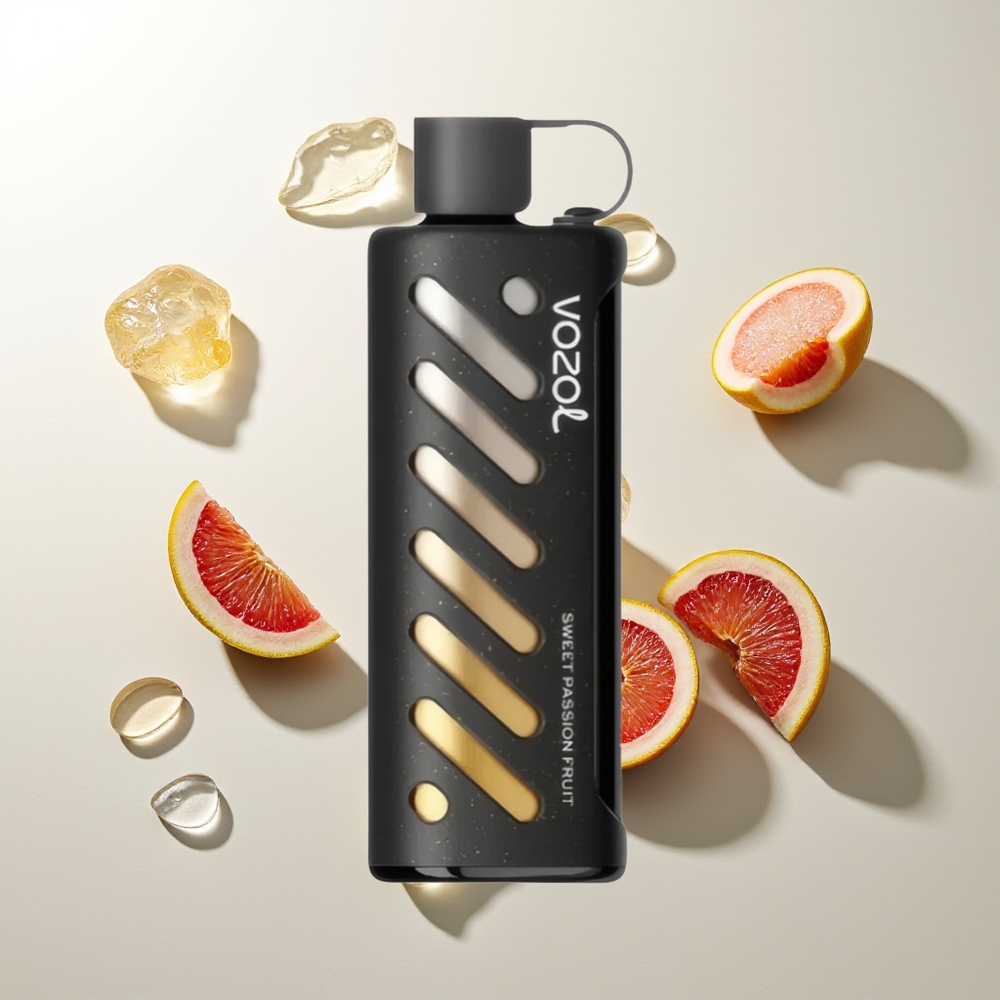 VOZOL Gear Shisha 25000 Züge Süße Passionsfrucht Shisha Dual Mesh Dual Modes 1000mAh 5mg/ml S.i.L.C Tech