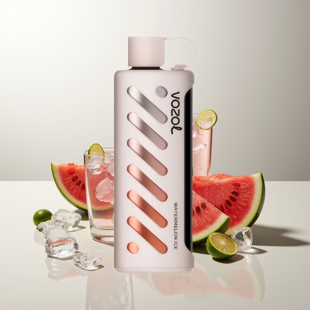 VOZOL Gear Shisha 25000 Züge Wassermelone Eis Shisha Dual Mesh Dual Modes 1000mAh 5mg/ml S.i.L.C Tech