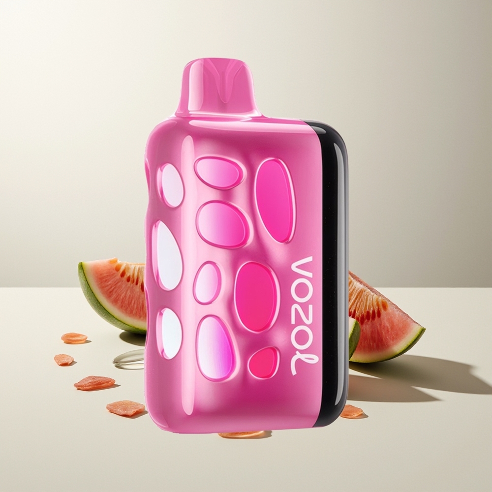 VOZOL RAVE 40000 Disposable Erdbeer-Pfirsich 270° Lebendiges Leuchten Beat-Sync Party-Modus 80% Ladung in 20 Min 1000mAh