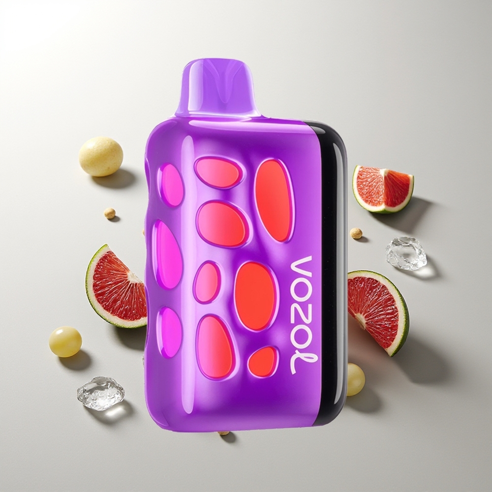 VOZOL RAVE 40000 Traubeneis 270° Leuchtend Beat-Sync Party 80% in 20 Min 20/50mg/ml 1000mAh