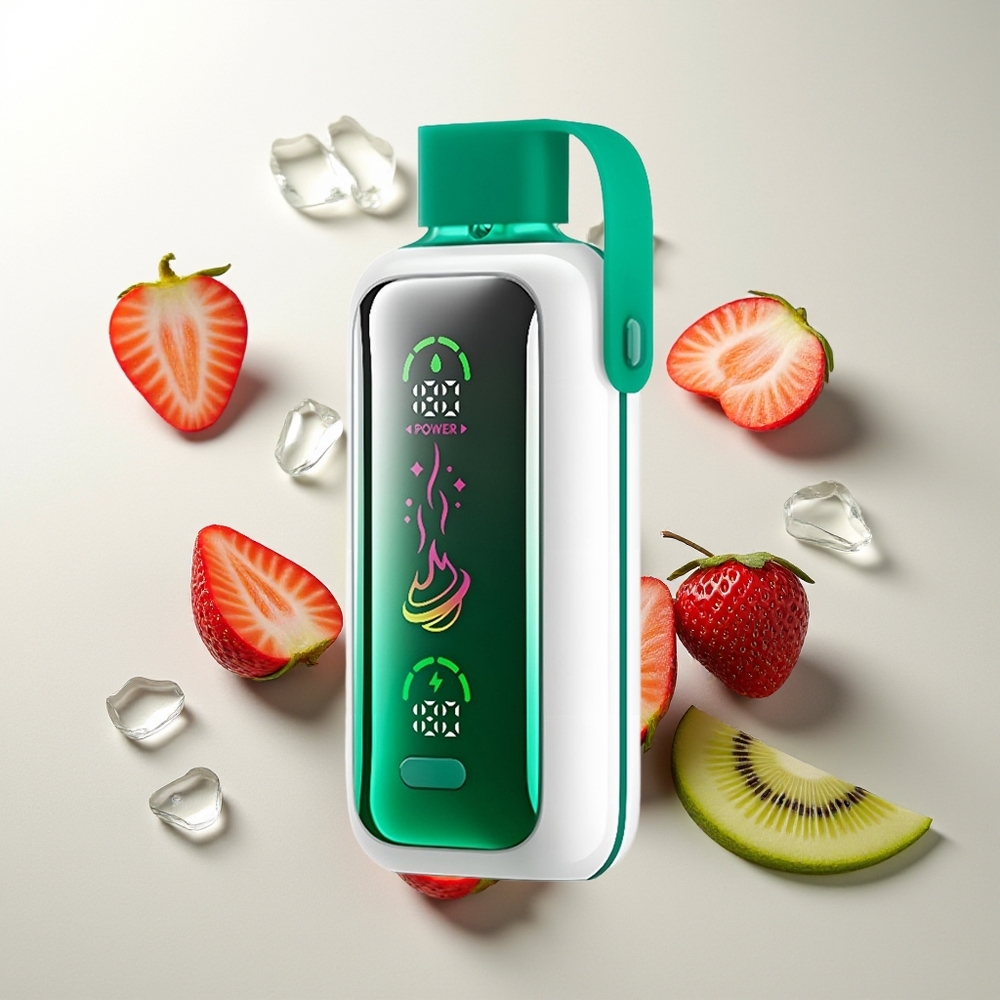 VOZOL Star 20000 Züge Erdbeer-Kiwi HD-Spiegelbildschirm Dual-Mesh 650mAh