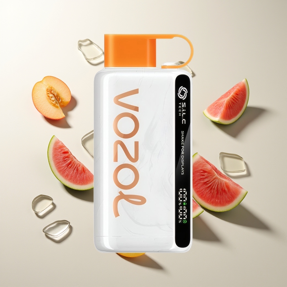 VOZOL STAR 9000/12000 Pfirsich Mango Wassermelone Schütteln für Anzeige S.i.L.C TECH