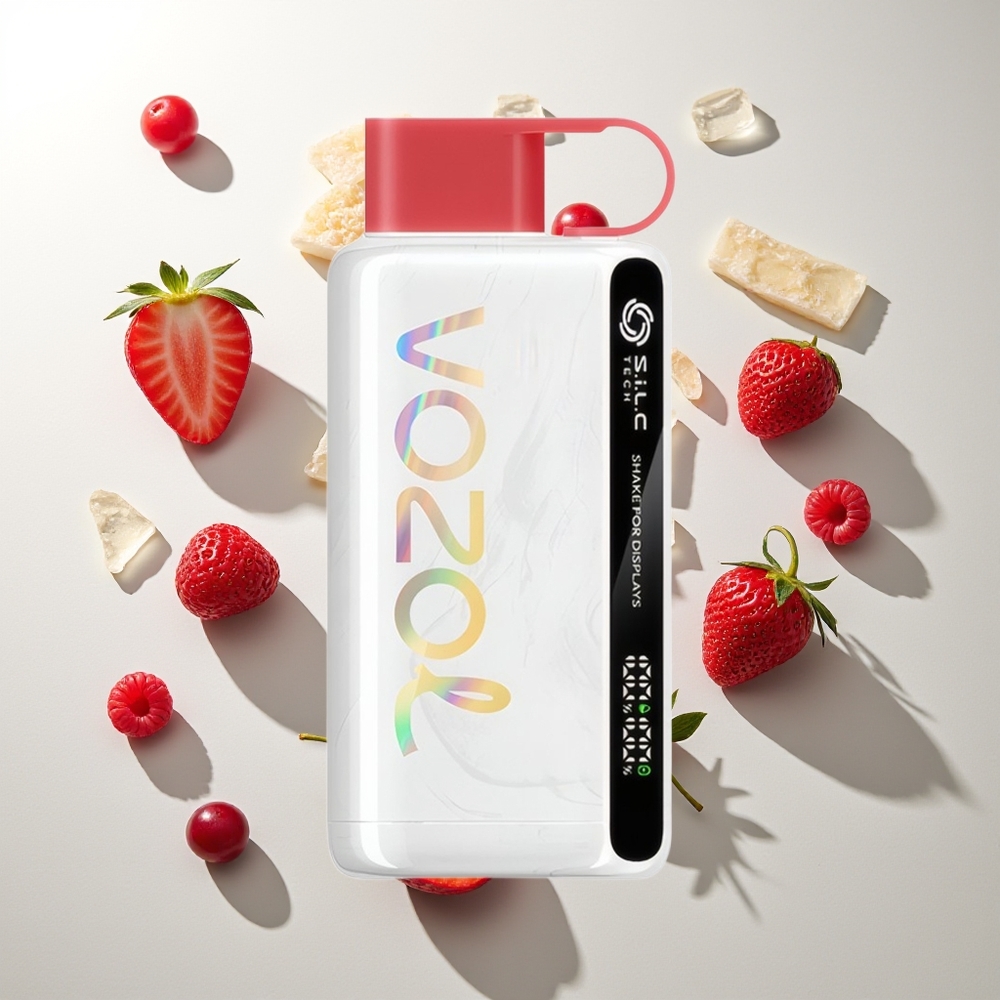 VOZOL STAR 9000/12000 Puffs Erdbeere Himbeere Kirsche S.i.L.C TECH 650mAh Recycled