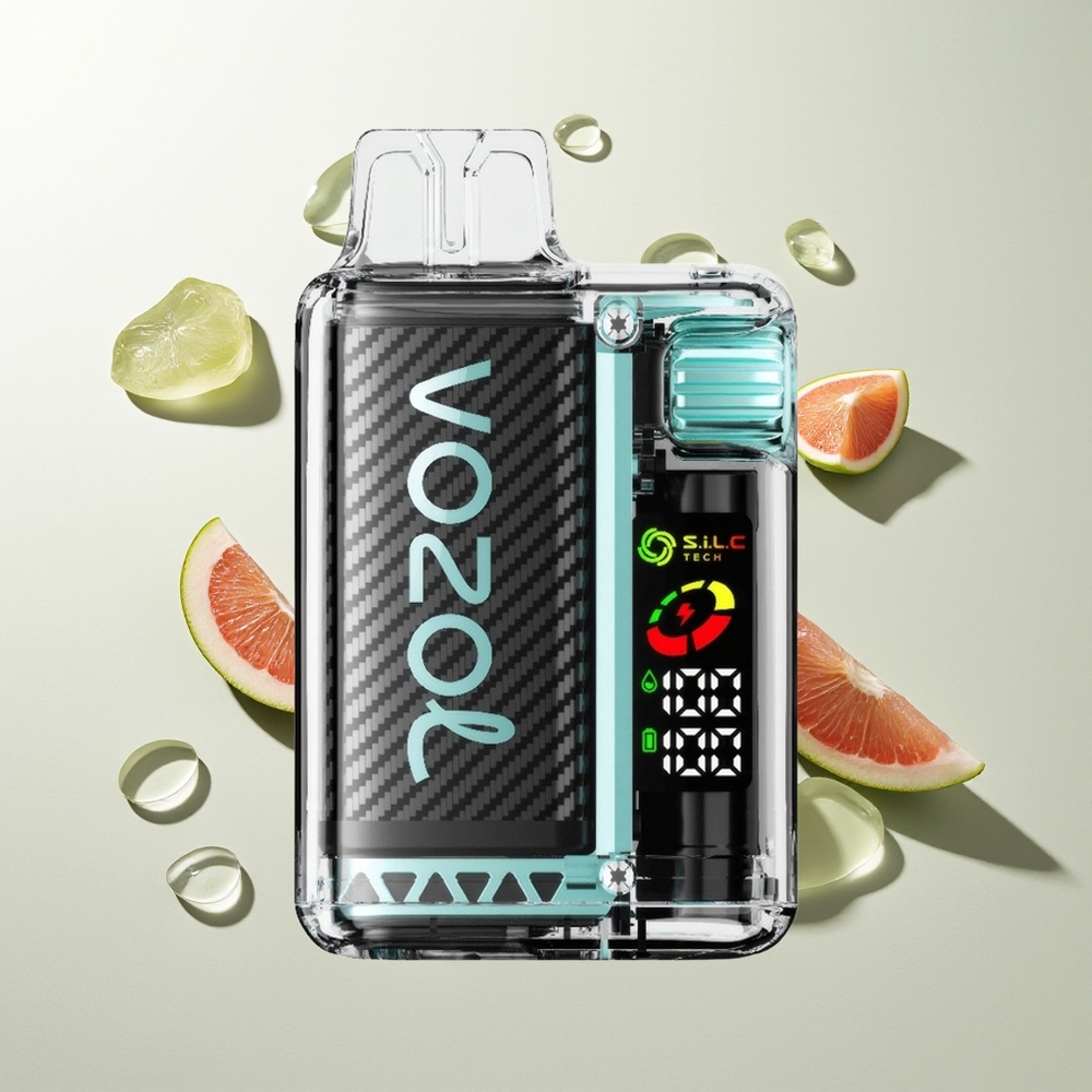 VOZOL Vista 20000 Züge Miami Minze Recycelbar OLED Dual Mesh 6-Stufen Watt MCU S.i.L.C Tech TPD MTL