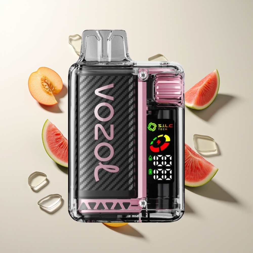 VOZOL Vista 20000 Züge Pfirsich Mango Wassermelone OLED 650mAh 6-Stufen MCU S.i.L.C Tech Dual Mesh Coil 65% PCR TPD MTL