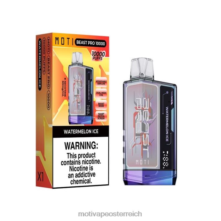 MOTI Beast Pro Einweg-Vaporizer (5 %, 10.000 Züge) Wassermeloneneis TN2TZ52 MOTI Vape Wien