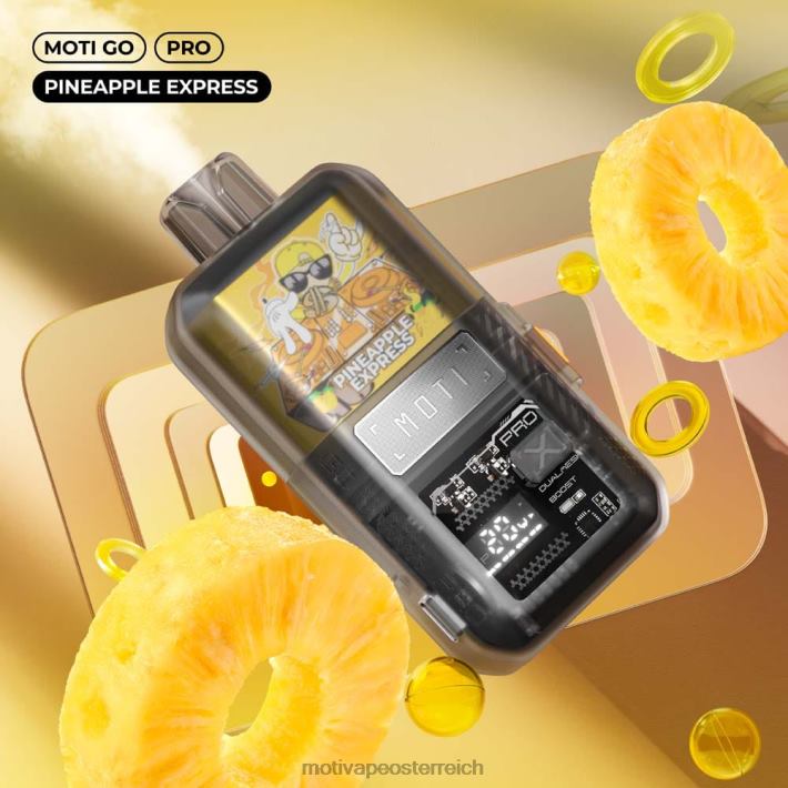 MOTI Go Pro Einweg-Vaporizer (5 %, 12.000 Züge) Ananas Express TN2TZ17 MOTI Vape Pod Österreich