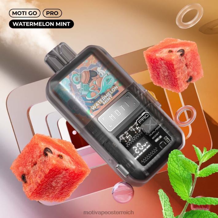MOTI Go Pro Einweg-Vaporizer (5 %, 12.000 Züge) Wassermelonenminze TN2TZ25 MOTI Play Kaufen
