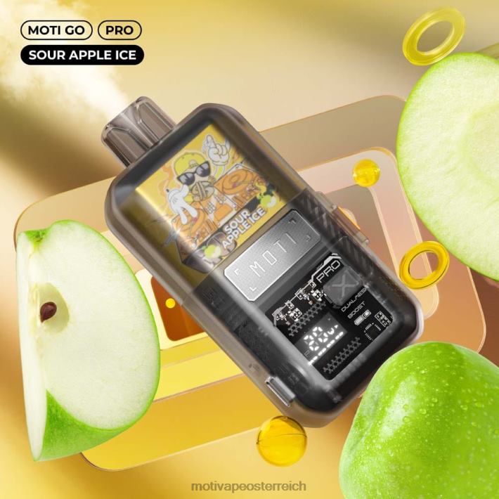 MOTI Go Pro Einweg-Vaporizer (5 %, 12.000 Züge) saures Apfeleis TN2TZ20 MOTI Vape Review