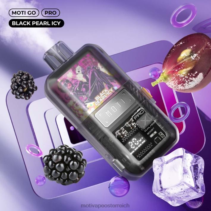 MOTI Go Pro Einweg-Vaporizer (5 %, 12.000 Züge) schwarzes Perlmutt TN2TZ12 MOTI Vape Wien