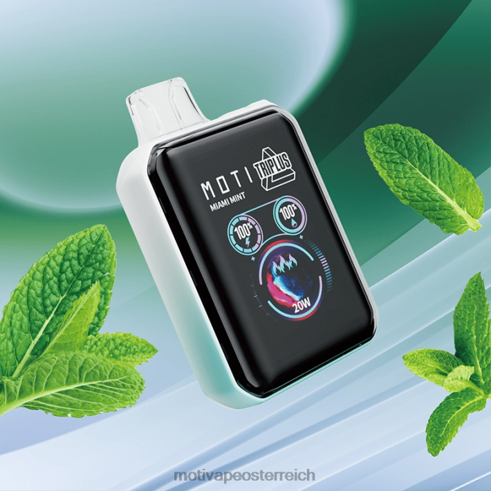 MOTI Triplus 20.000 Einweg-Vaporizer (5 %, 20.000 Züge) Miami-Minze TN2TZ5 MOTI Play Kaufen