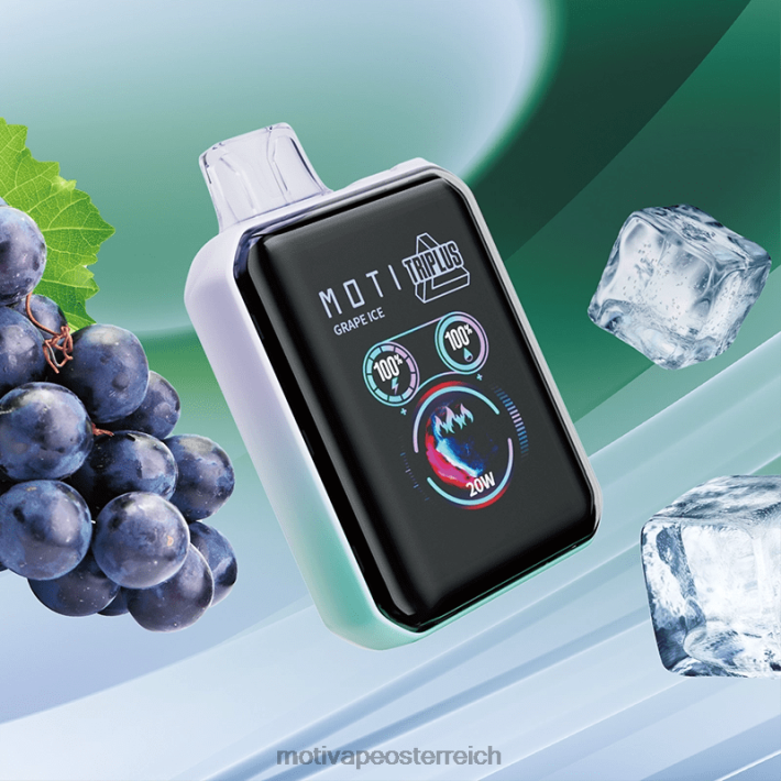 MOTI Triplus 20.000 Einweg-Vaporizer (5 %, 20.000 Züge) Traubeneis TN2TZ4 MOTI Piin Kaufen