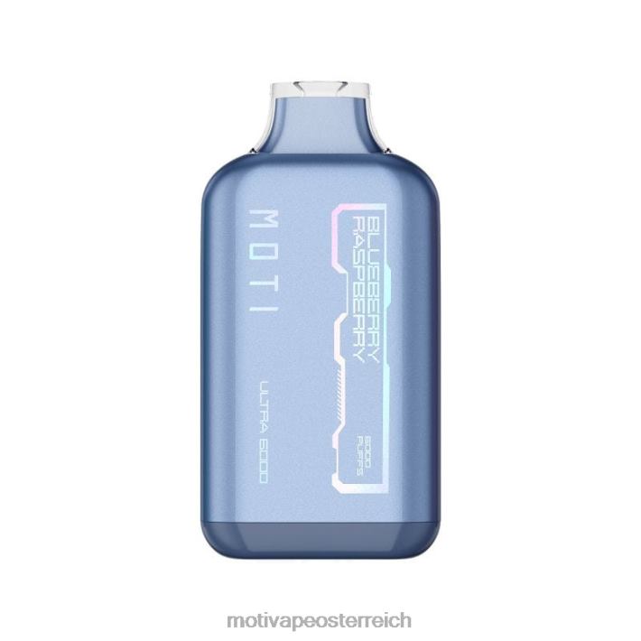 MOTI Ultra Einweg-Vaporizer (5 %, 6000 Züge) Blaubeer-Himbeere TN2TZ29 MOTI Vape Disposable