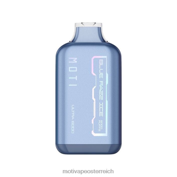 MOTI Ultra Einweg-Vaporizer (5 %, 6000 Züge) blaues Razz-Eis TN2TZ27 MOTI Vape Pod Österreich