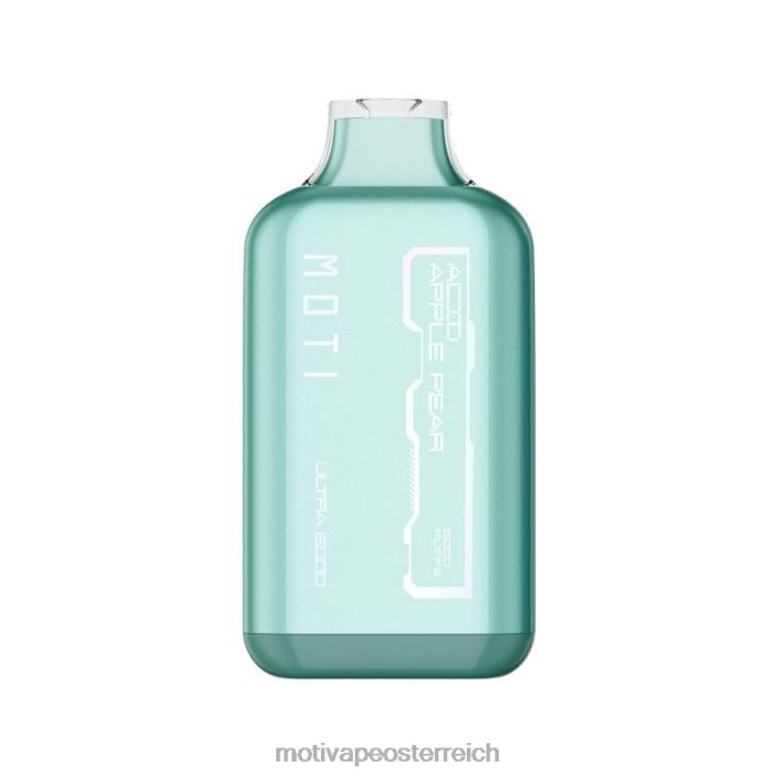 MOTI Ultra Einweg-Vaporizer (5 %, 6000 Züge) grüne Apfelbirne TN2TZ32 MOTI Vape Wien