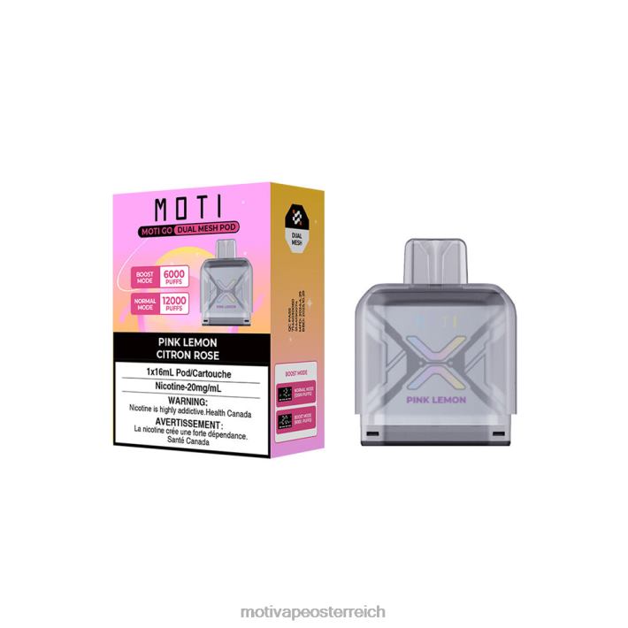 MOTI Go Pro Einwegkapsel rosa Zitrone TN2TZ87 MOTI Vape Pod Österreich