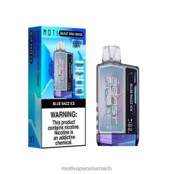 MOTI Beast Pro Einweg-Vaporizer (5 %, 10.000 Züge) blaues Razz-Eis TN2TZ40 MOTI Vape Review