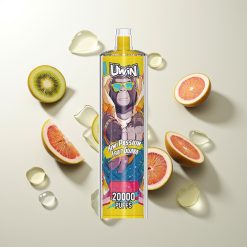 UWIN Shisha Hookah Crystal 20000 Züge Kiwi Passionsfrucht Guava Mesh Coil Typ-C